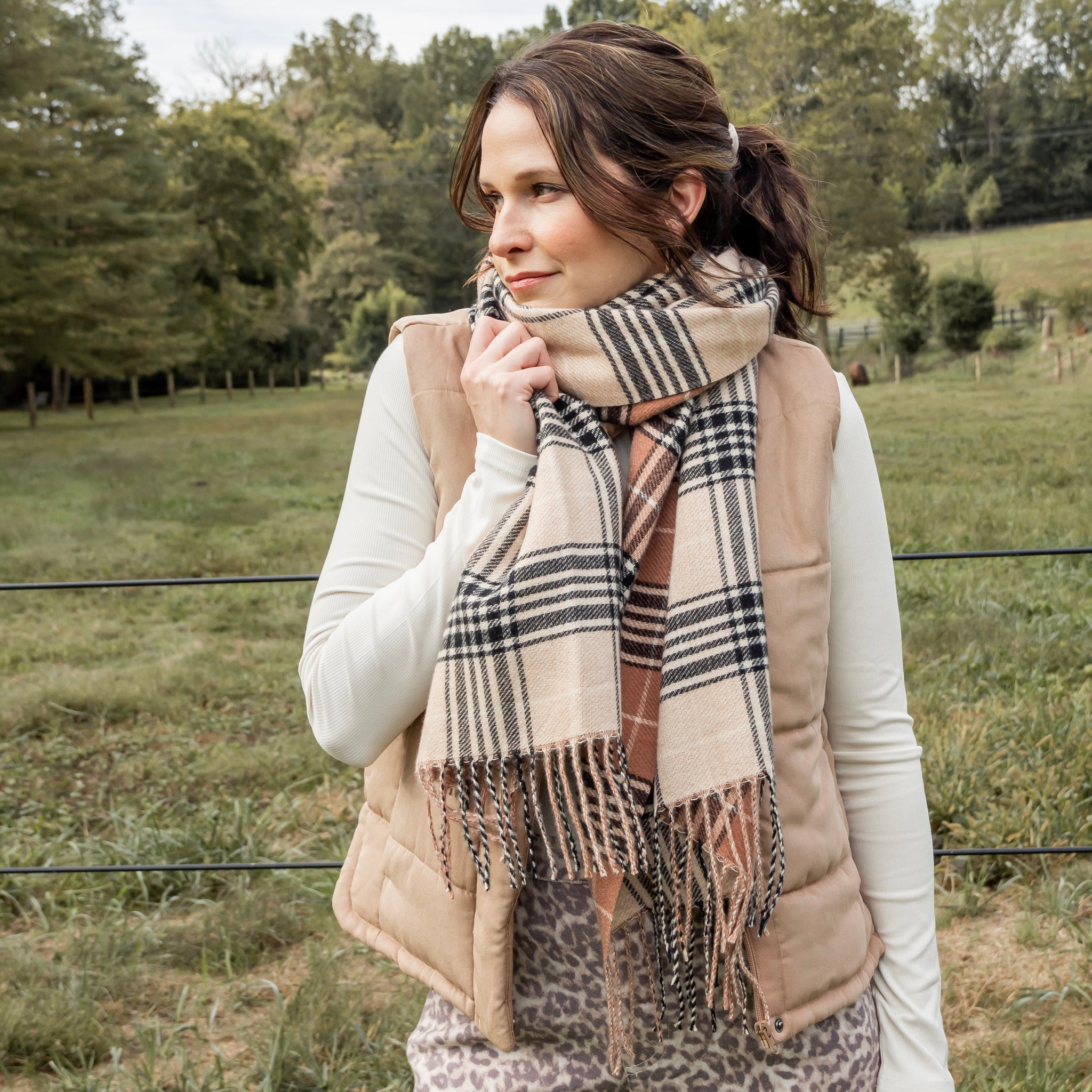 Frieda Fringe Scarf