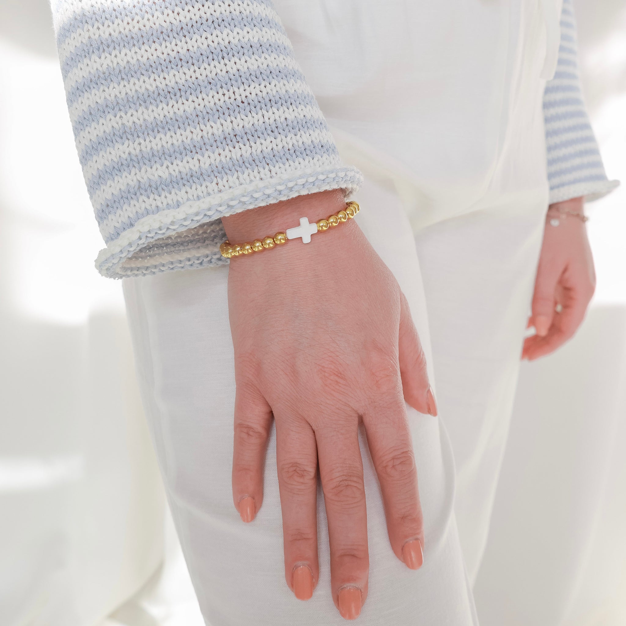 Gold Filled Cross Bracelet