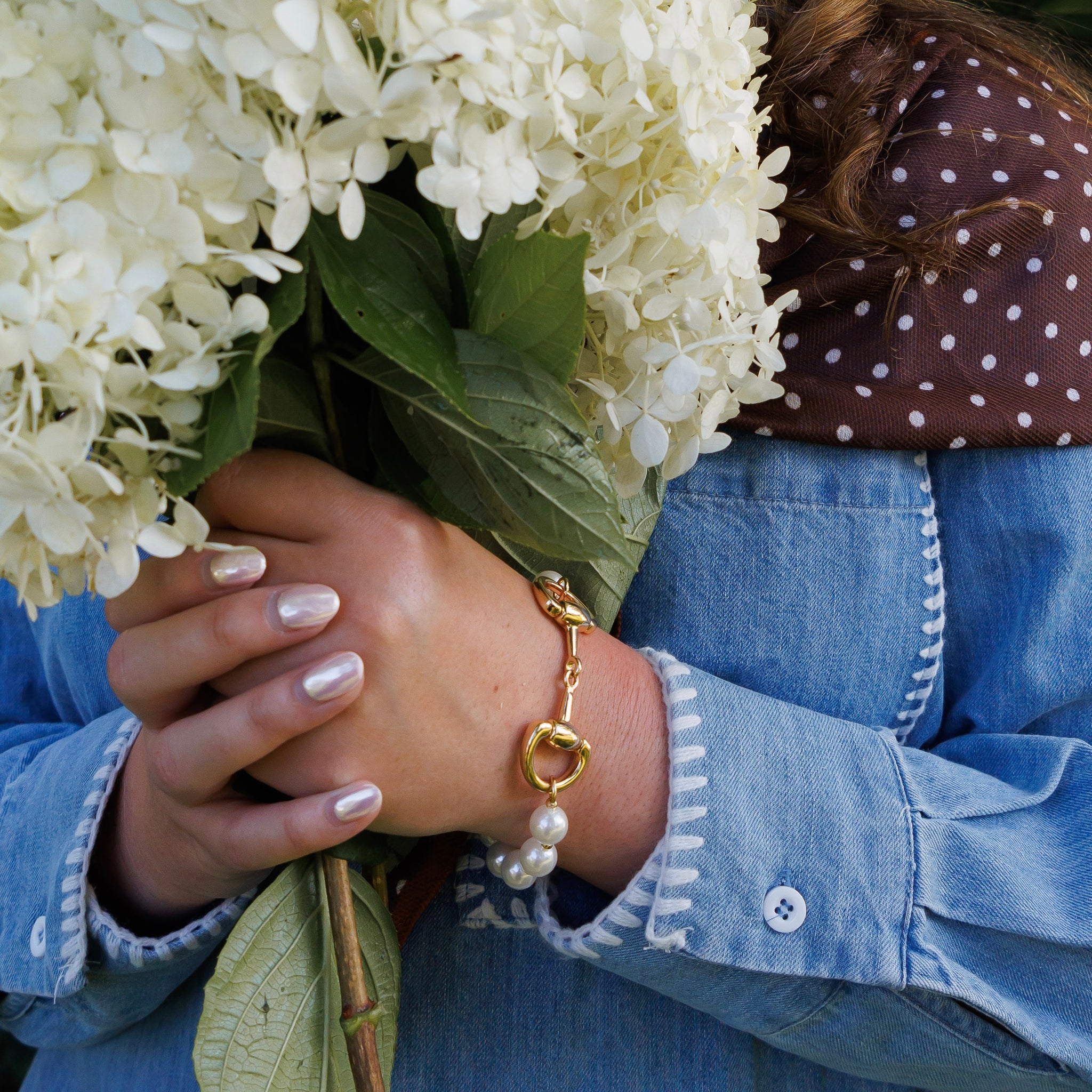 Equestrian Pearl Bracelet