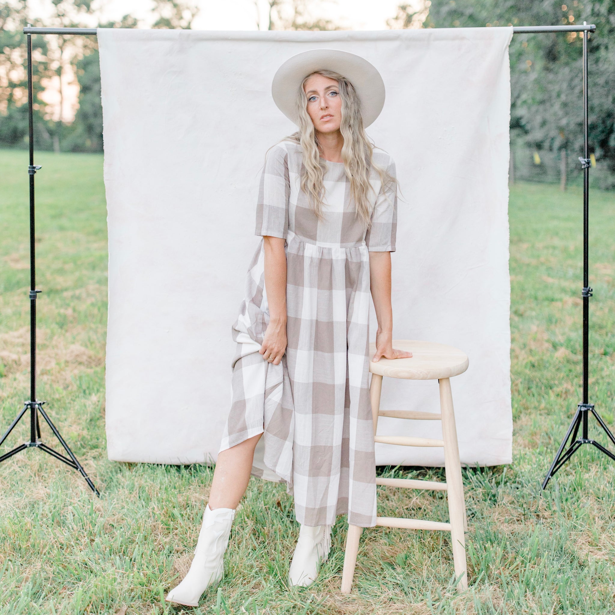 Gracie Gingham Dress