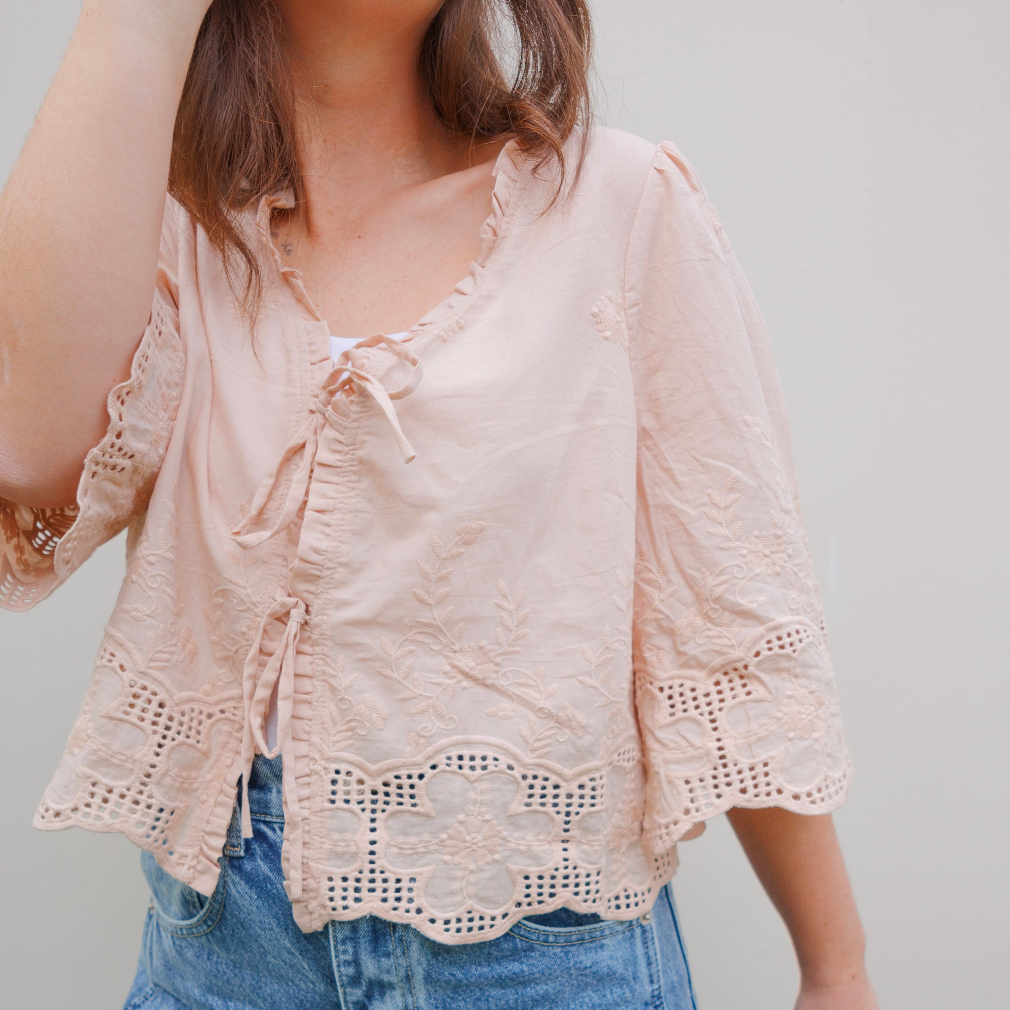 Threaded Petal Top