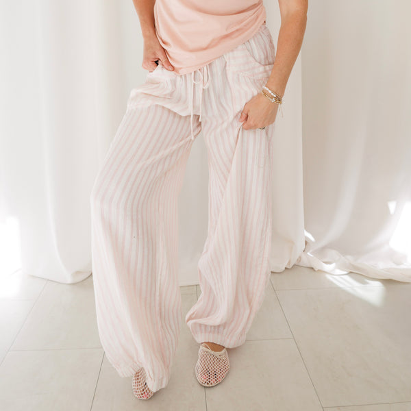 Pink Sands Linen Pants