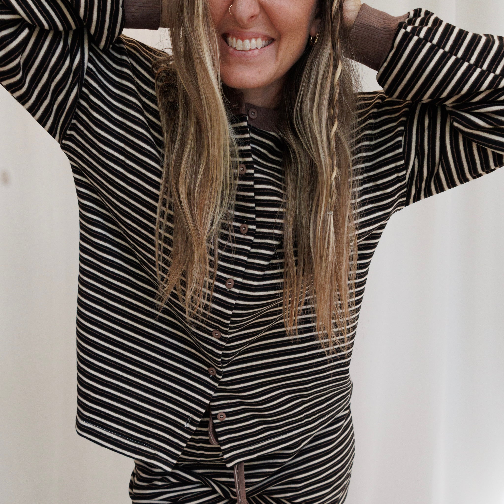 Teddy Stripe Top
