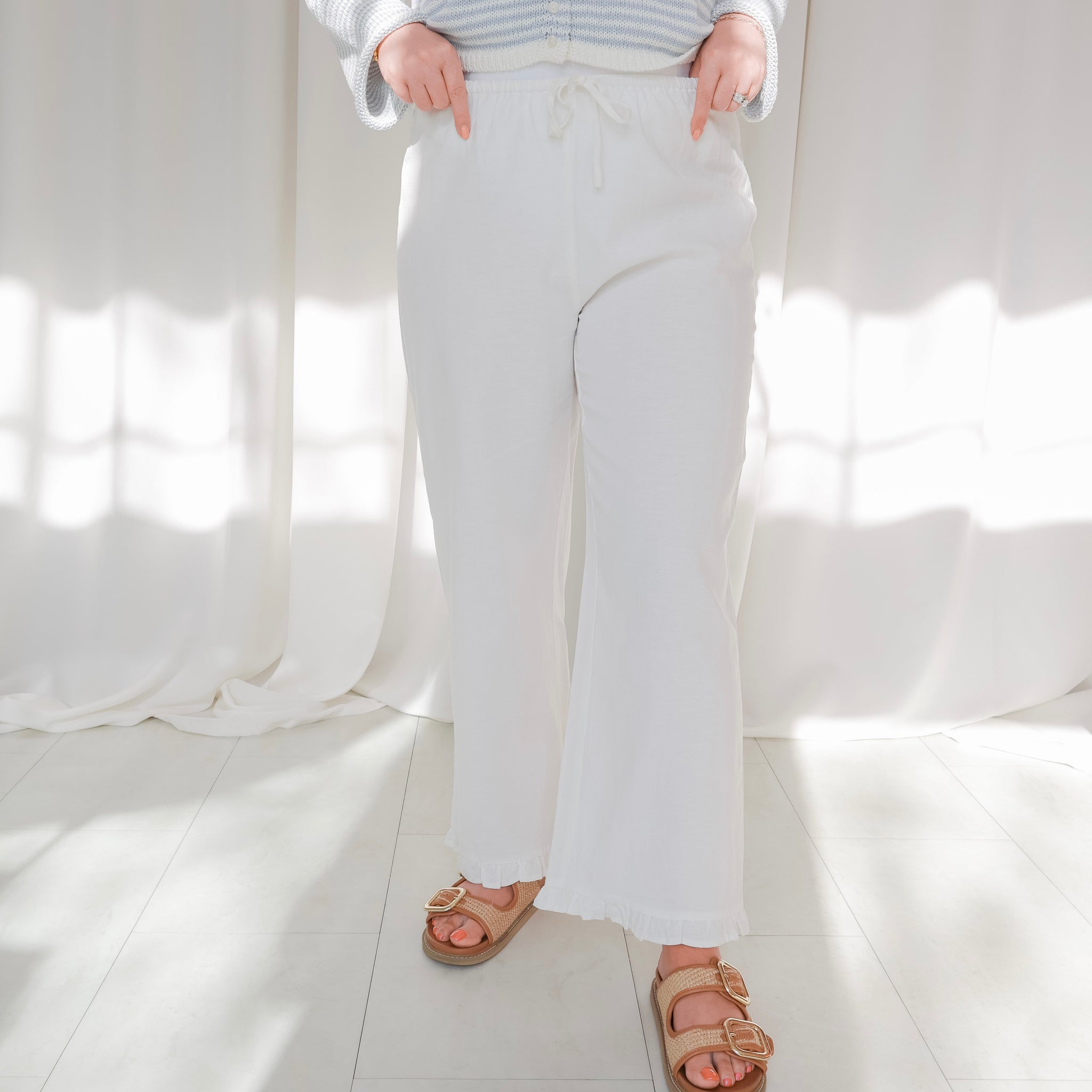 Petal Hem Pants