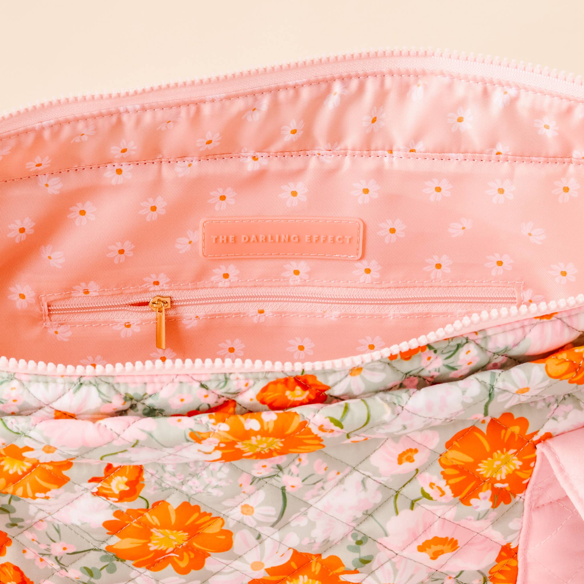 The Everyday Quilted Tote Bag-Bouquet Beauty Sage